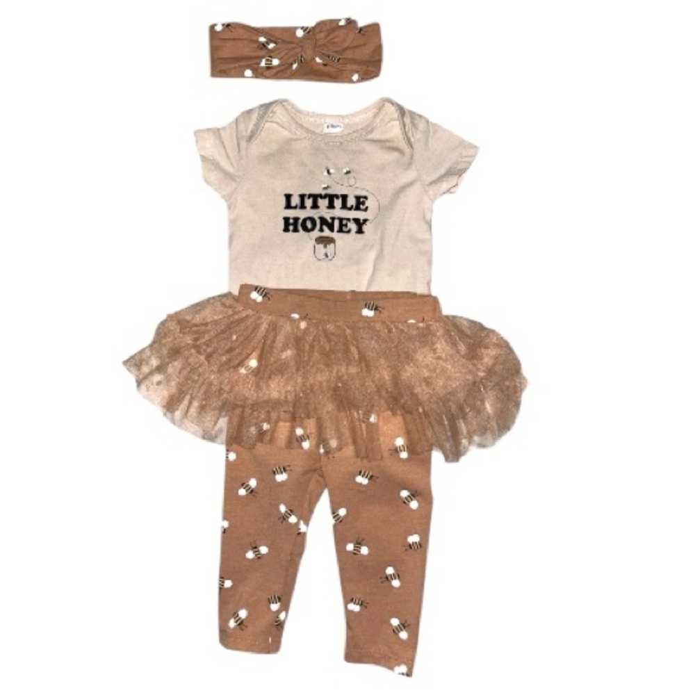 Little Honey Tutu outfit 6M  Matching Set -